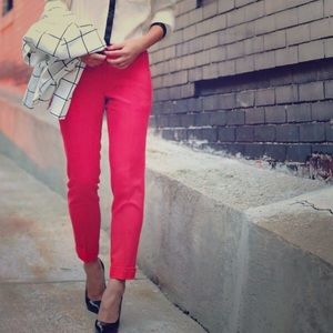 BR red Sloan pant, size 4S NWOT